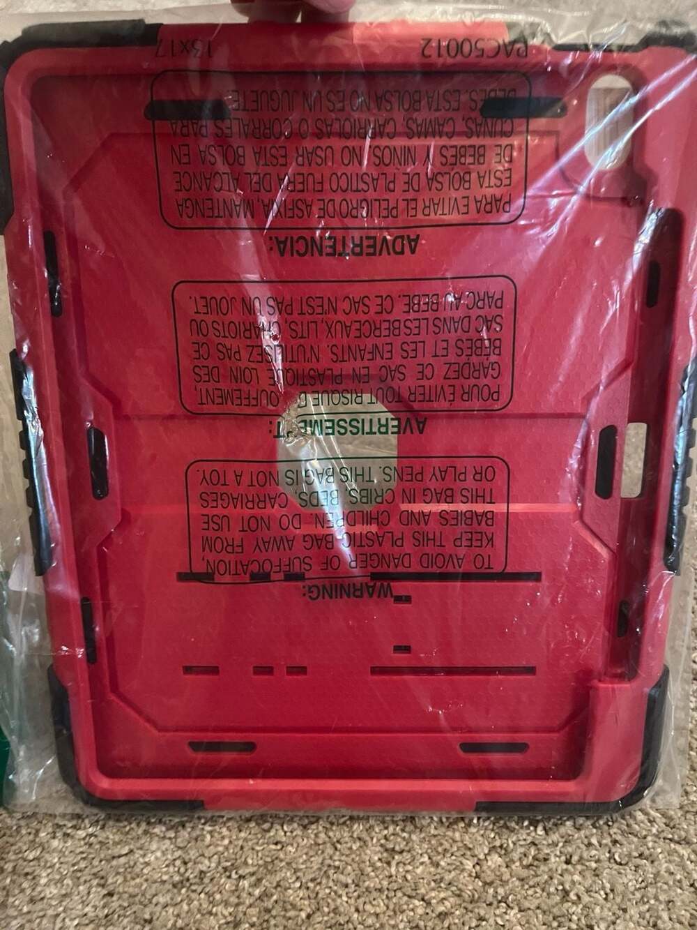Heavy Duty Shockproof Protective Tablet Case Red and Black